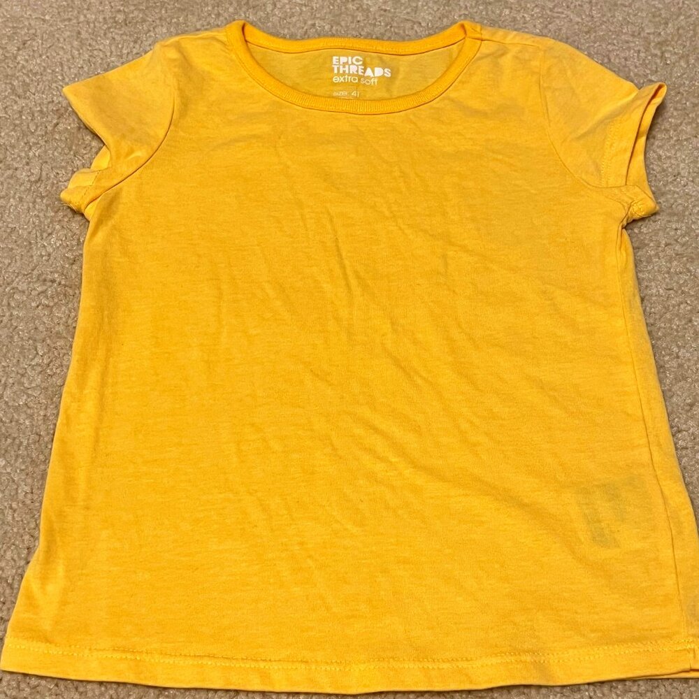 Epic Threads Girls Extra Soft Short Sleeve Shirt - Size 4T